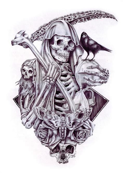 art by ernest gerber gallery 31320419 grim reaper vengeance skull art