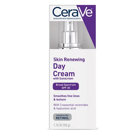 Cerave Skin Renewing Anti Aging Face Cream With Retinol And Broad