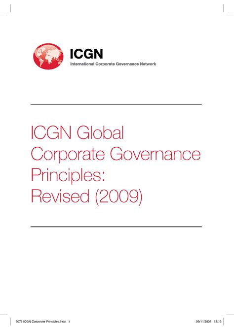 Icgn Global Corporate Governance Principles Revised 2009 Ecgi