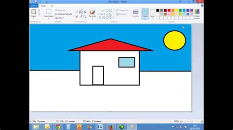 Tutorial Paint 01 Como Dibujar Con Microsoft Paint Un Paisaje Con