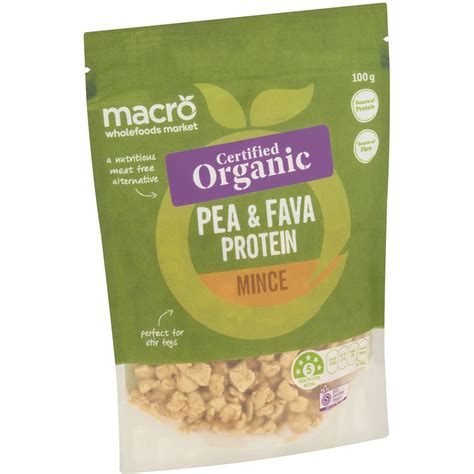 Calories In Macro Organic Pea And Fava Protein Mince Calorie Counter