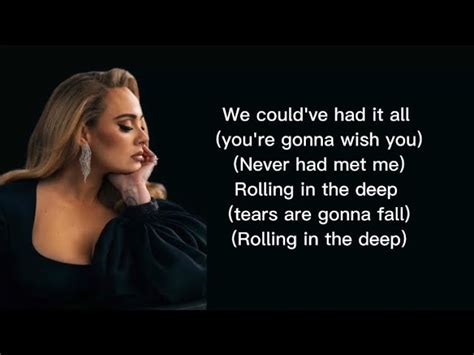 Geistliche Bergung Versuch Rolling In The Deep Adele Text Färbung