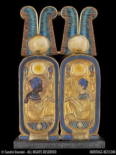 King Tutankhamuns Cartouche Cosmetic Box Rear View Flickr