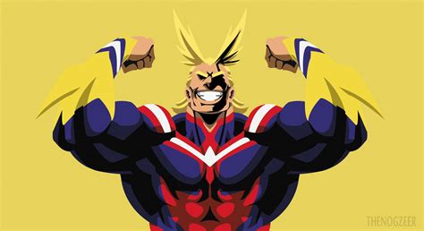 All Might Minimalist Wallpapers Wallpaper Cave