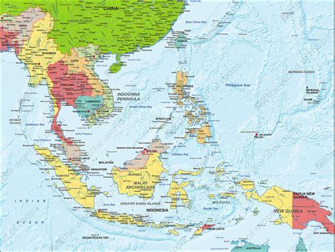 Map Of South East Asia World Image Gambaran