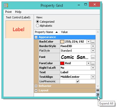 Property length. Проперти грид. Блок scrollbar c#. Windows forms c# Grid. DEVEXPRESS Grid properties.