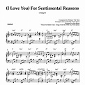 (I Love You) For Sentimental Reasons (Adagio) | Piano Sheet Music (PDF)
