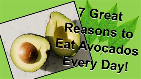 7 Reasons Why You Should Eat Avocados Everyday Youtube