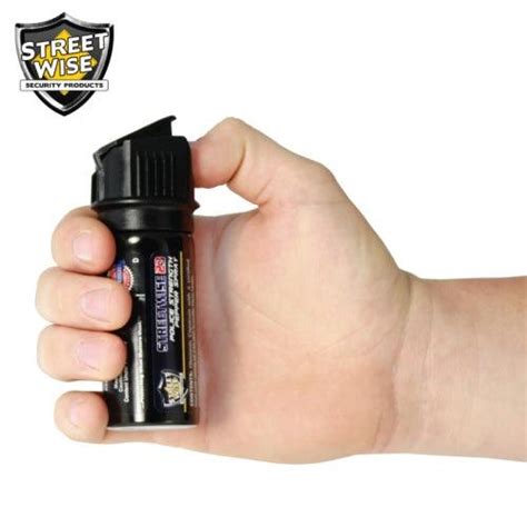 Law Enforce Police Strength 23 Pepper Spray 2 Oz Flip Top With Uv Dye