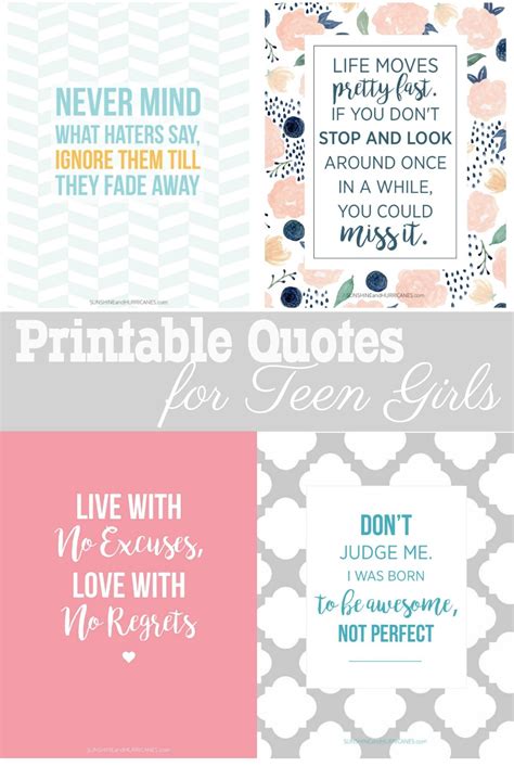 Printable Quotes For Teen Girls Fun And Totally Free