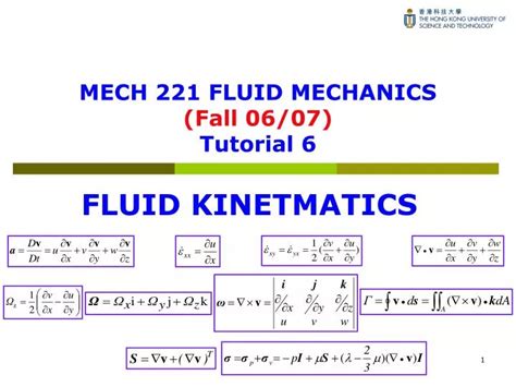 Ppt Mech 221 Fluid Mechanics Fall 0607 Tutorial 6 Powerpoint
