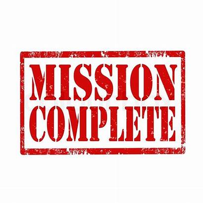 Mission Stamp Complete Aborted Clipart Illustration Vector