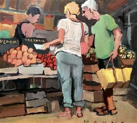 Daily Paintworks At The Market Original Fine Art For Sale