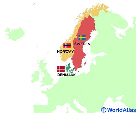 Map Of Denmark Norway And Sweden South America Map