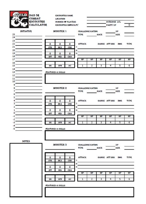 The order of combat a typical combat encounter is a clash between two sides, a flurry of weapon swings, feints, parries, footwork, and spellcasting. Dnd 5E Combat Calculator : A Quick And Easy Table To ...