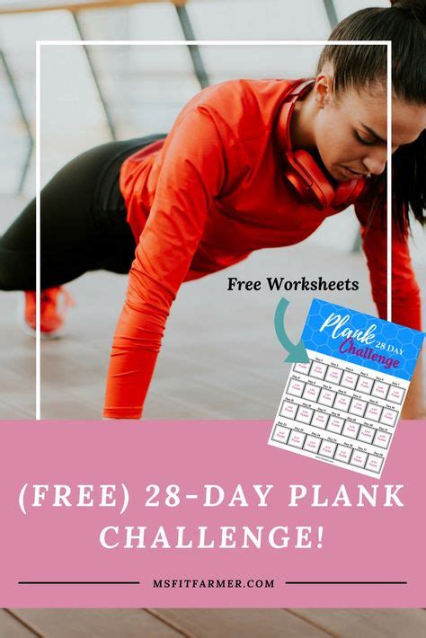 Strengthen Your Core 28 Day Plank Challenge Workout Challenge Easy