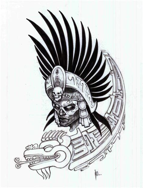 34 Best Images About Aztec Tribal Tattoo Stencil On Pinterest Face