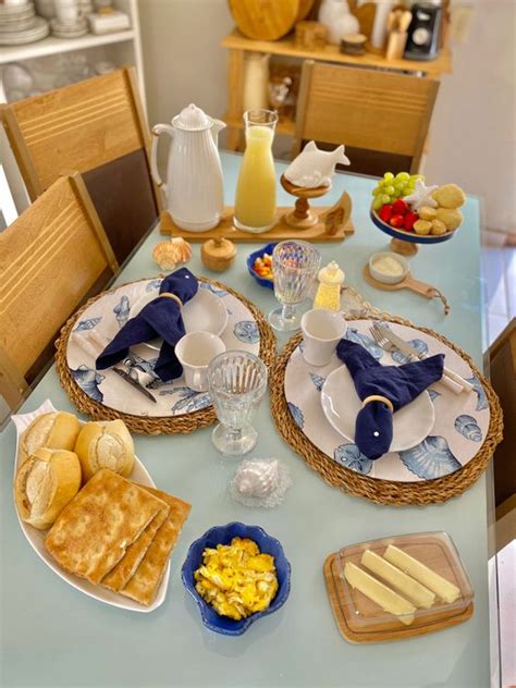 mesa posta de café da manhã — decoração de casa