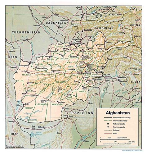 Afghanistan Map Asia Joseph In Cush The Usa And Uk In Afghanistan