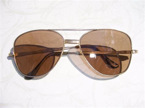 Vintage 1970s Mens Aviator Sunglasses By Elizabethwrenvintage
