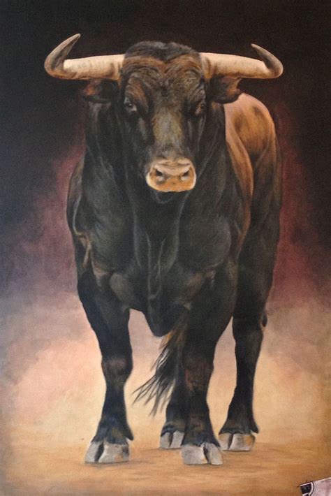Bull Painting Bull Art Animal Paintings