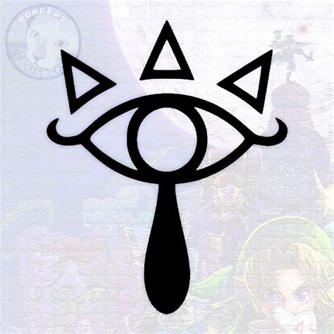 Decal Sheikah Eye The Legend Of Zelda Vinyl Sticker Car Sticker