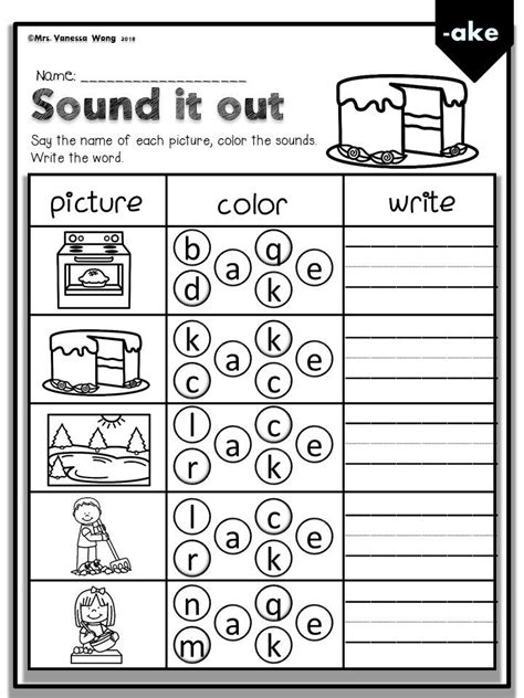 Phonics Activities And Worksheets First Grade Phonics Phonics