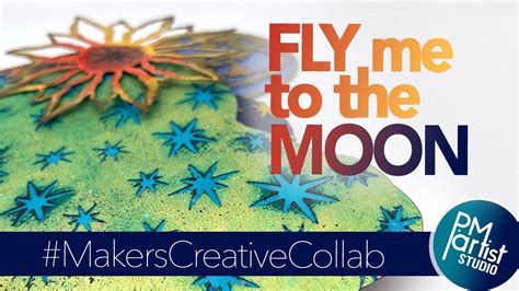 Pocket Card Magnetic Pop Up Fly Me To The Moon Makercreativecollab