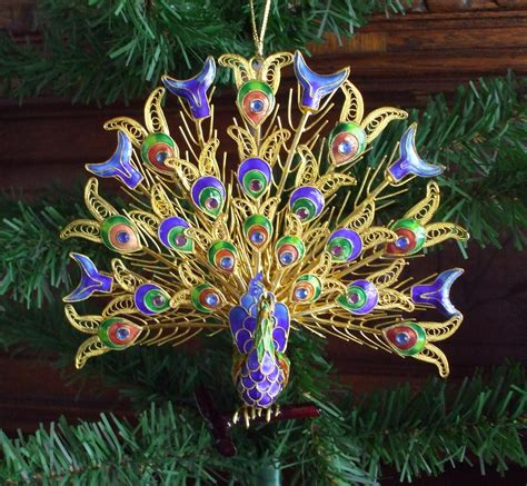 Cloisonne Peacock From Dillards Contemporary Christmas Cloisonne