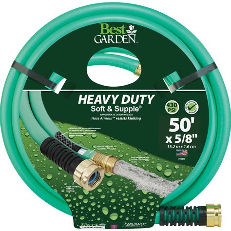 Best Garden 58 In Dia X 50 Ft L Heavy Duty Soft And Supple Garden Hose Ebay
