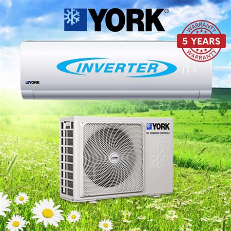 This ultra quiet unit operates at 44 db in sleep mode, almost as quiet as a library. York 1HP 1.5hp 2.0hp 2.5hp Inverter Aircond - YMW5JAAS-W ...