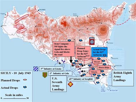Invasion Of Sicily Map