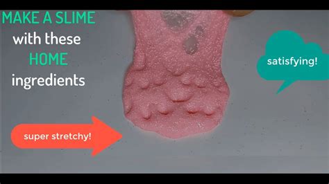 How To Make Real Satisfying Slime W 3 Home Ingredients And Glue Youtube