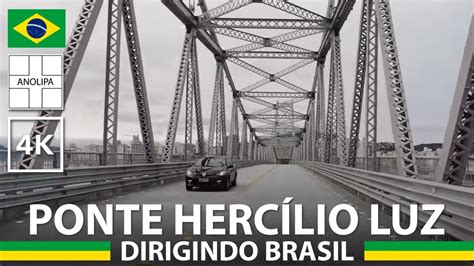 Ponte Hercílio Luz travessia de carro Dirigindo Brasil