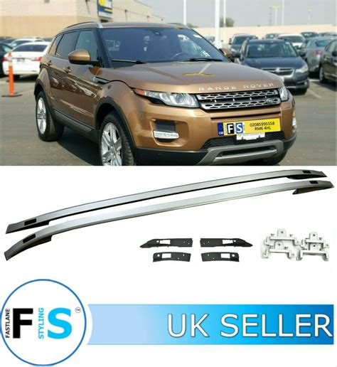 RANGE ROVER EVOQUE L538 2011+ SILVER ALUMINIUM ROOF RAILS RACK BARS OEM