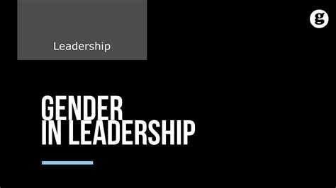 Gender Differences In Leadership Youtube