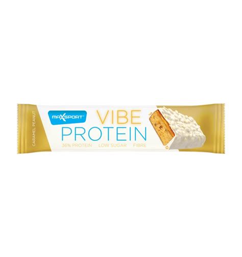 Baton Proteic Cu Caramel Si Alune Vibe Protein 55g Max Sport Drmax