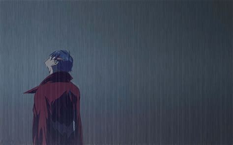 Sad Anime Boy In Rain Anime Sad Alone Boy  By Kyoya Whi