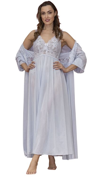 Womens Long Lace Nightgown Shadowline Lingerie