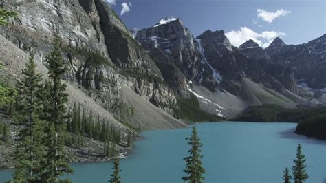 Banff National Park Rocky Mountains Canada 4k Stock