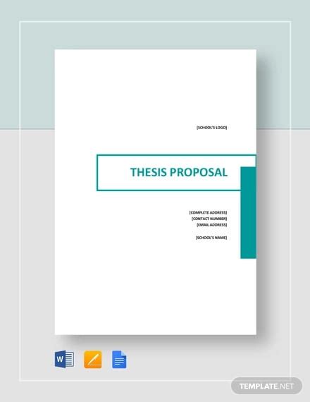 10 Thesis Proposal Outline Templates Pdf Word