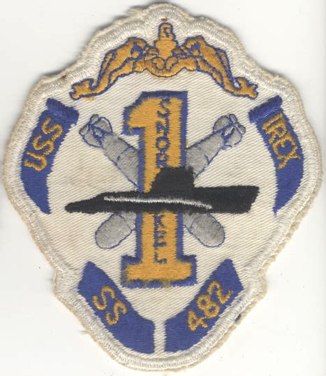 Late 1950s Us Navy Uss Irex Ss 482 Submarine Jacket Patch Flying Tiger