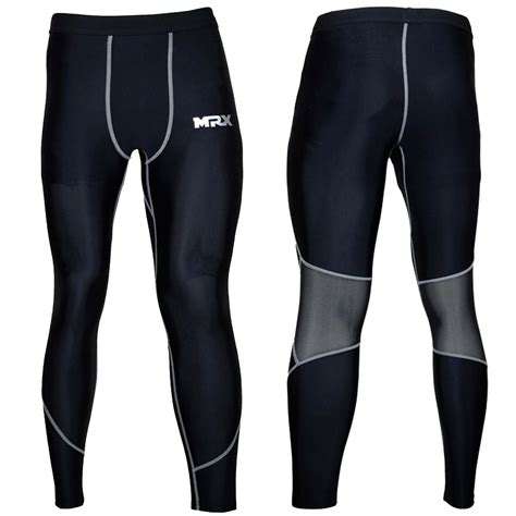 mens compression pants tights running gym legging long base layer thermal training trousers