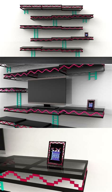 Donkey Kong Wall Shelf Unit By Igor Chak Is Inspired By Classic Arcade