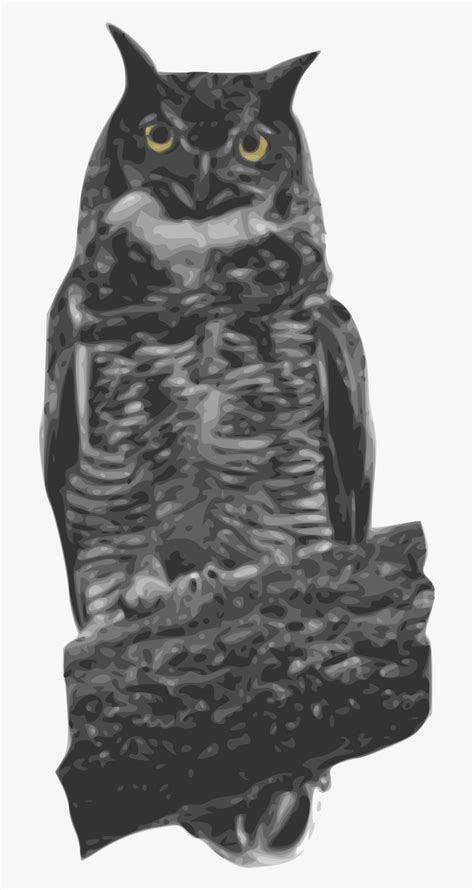 Great Horned Owl Clip Arts Owl Hd Png Download Kindpng