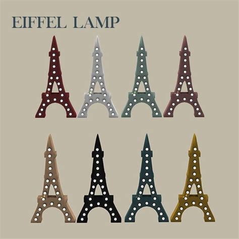 Leo Sims Eiffel Lamp For The Sims 4 Spring4sims Sims 4 Sims