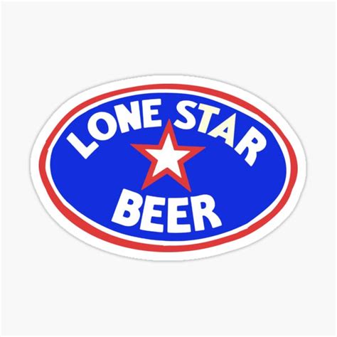 Lone Star Beer Sticker By Swampfoxdesign Redbubble