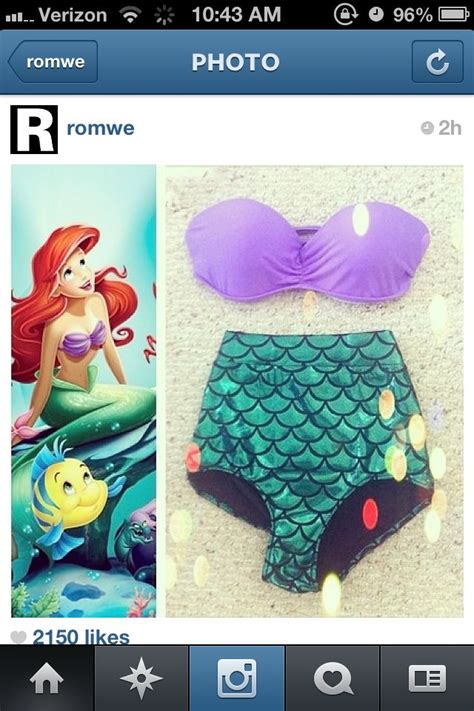 Disney Ariel Mermaid Bikini Mermaid Bathing Suit Little Mermaid Swimsuit