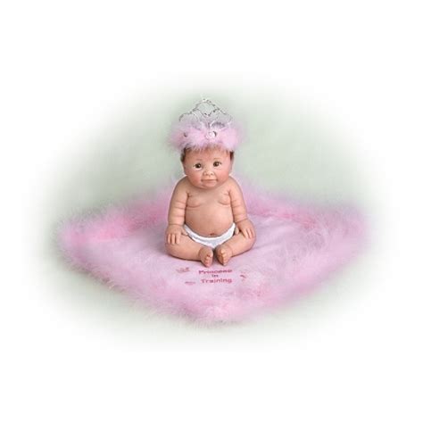 Princess In Training Resin Doll Miniature Baby Doll By Ashton Drake