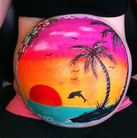 Pin Op Belly Bump Painting